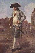Johann Carl Wilck Portrait des Barons Rohrscheidt oil